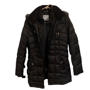 NAUTICA Women’s SP Black Long Puffer Jacket/ Coat with Hood